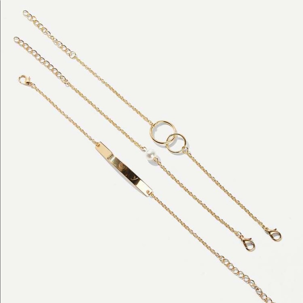 Triple Layer Gold Bracelet - Picture 3 of 3
